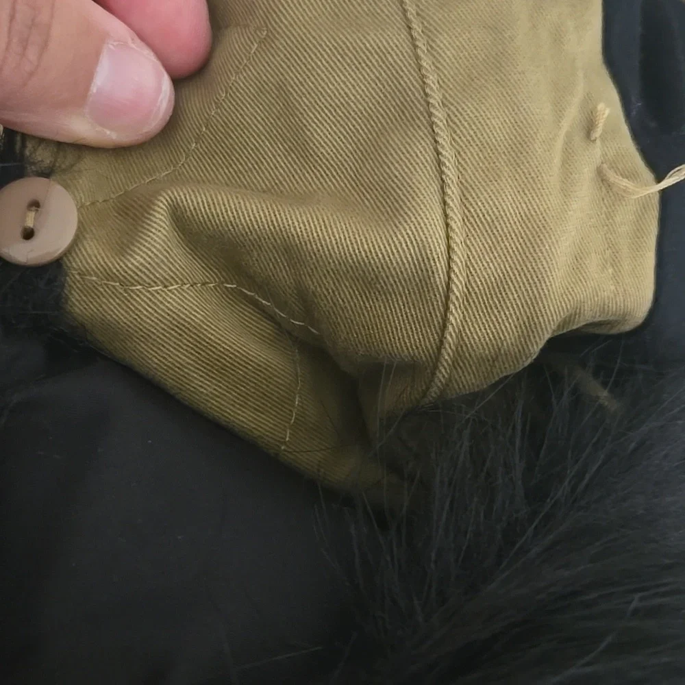 Ann Taylor LOFT Olive Faux Fur Hooded Jacket - Picture 6 of 16